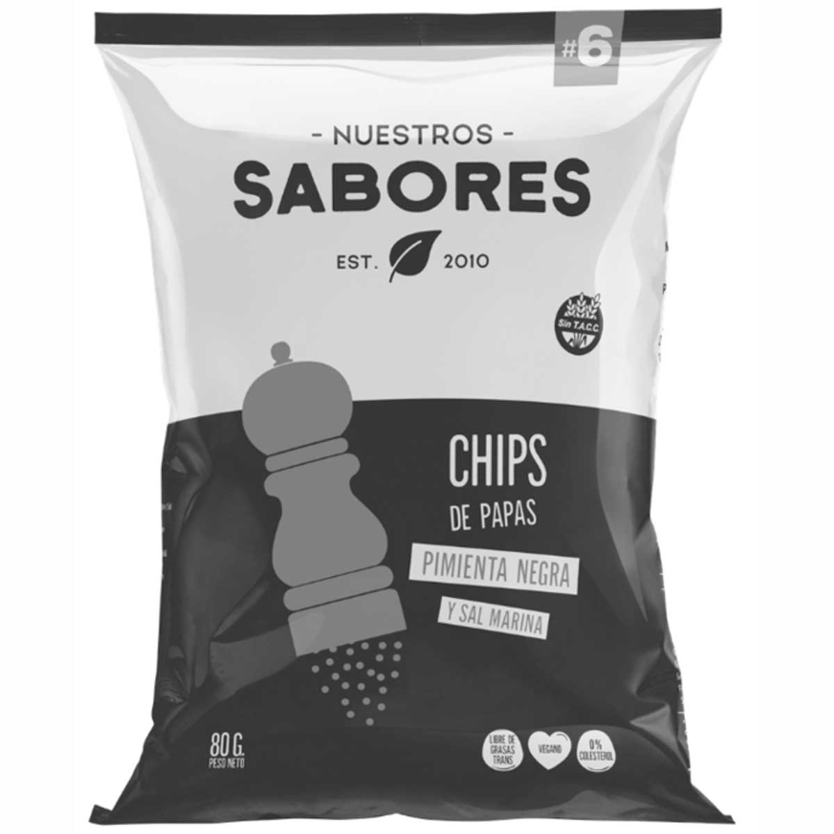 Papas Fritas Pimienta Negra Gauchitas 80 Grs