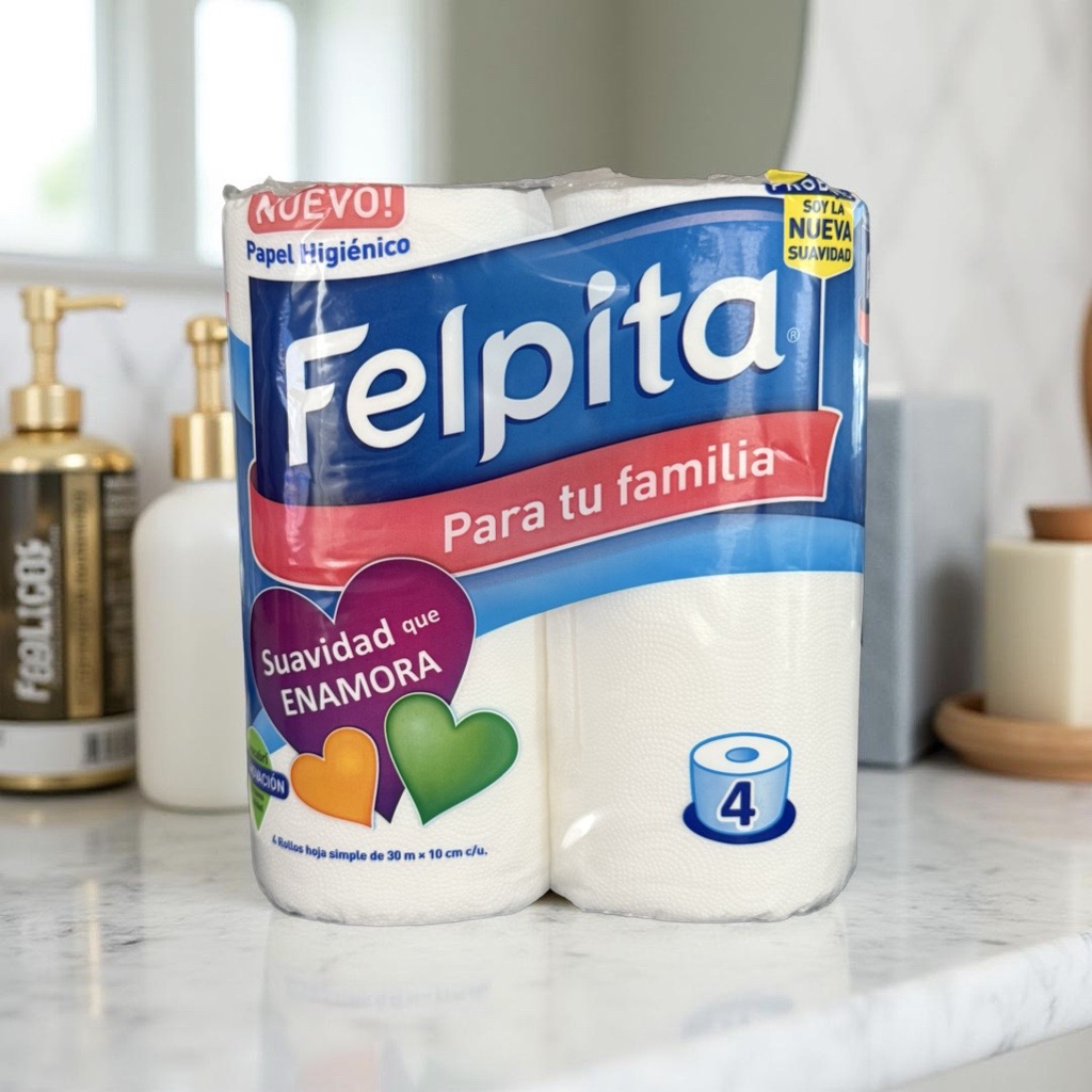 Papel Hig. Para tu Familia Bco.30Mts Felpita 4 Un