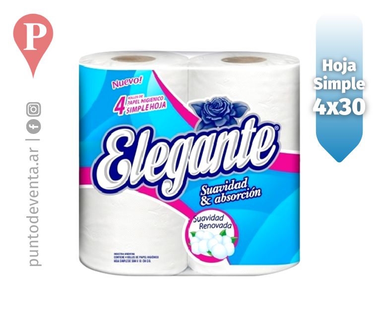 Papel Higie. 80 mts New Bco Sua & Abs S Elegante 4 Un