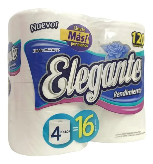 Papel Higienico SH Rendimiento 120Mts Elegante 4 Un