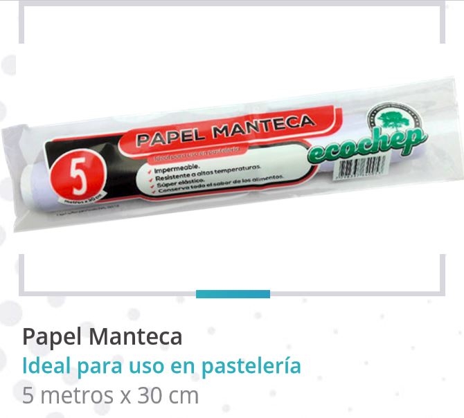 Papel Manteca 5Mts Ecochep 1 Un