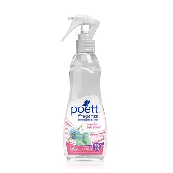 Perfume P/Tela Suavidad de Bebe Poett 250 ml