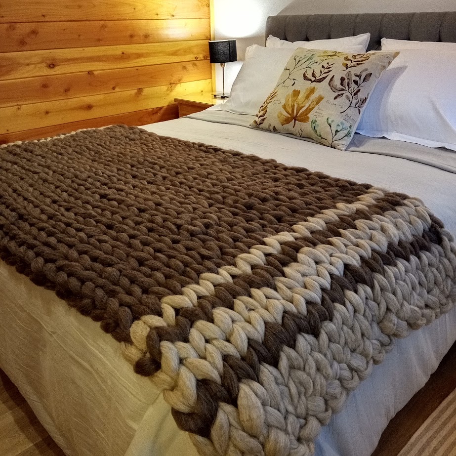 Pie de cama queen (especial) lana 100% pura de oveja medidas 1mtx2mt