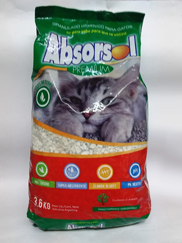Piedritas Sanitarias Absorsol 3.600 Kgr