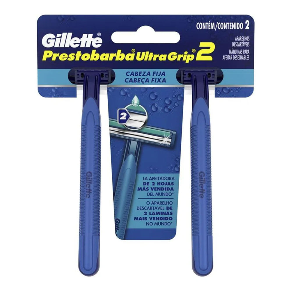 Prestobarba 2 UltraGrip Cabeza Fija Gillette 3 Un