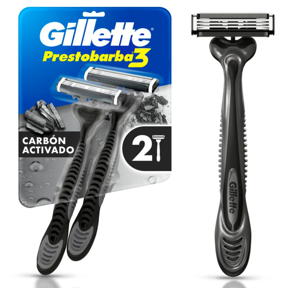 Prestobarba 3 Carbono Gillette 2 Un