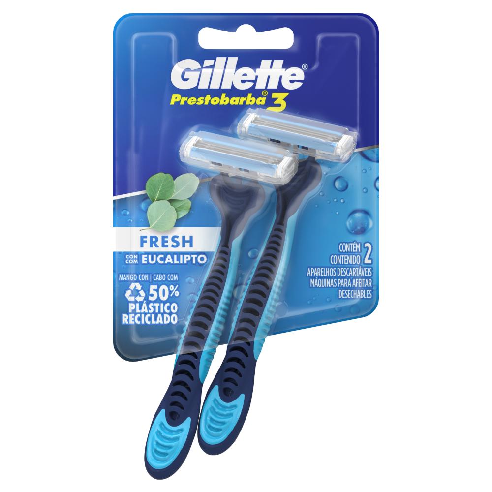 Prestobarba 3 Fresh Eucalipto Gillette 2 Un