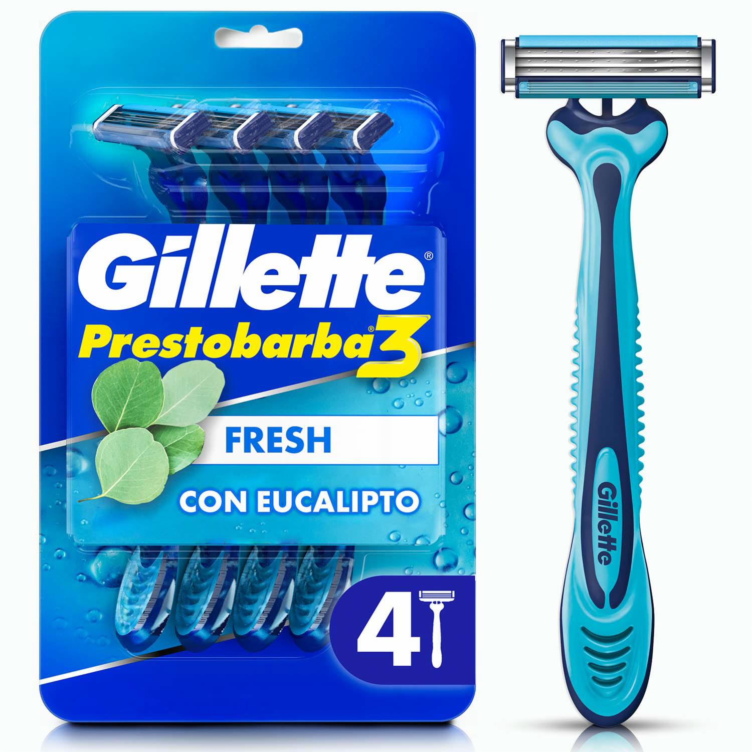Prestobarba 3 Fresh Eucalipto Gillette 4 Un