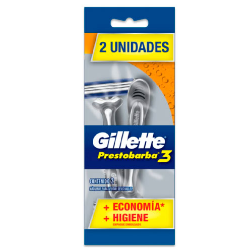 Prestobarba 3 Regular Gillette 2 Un