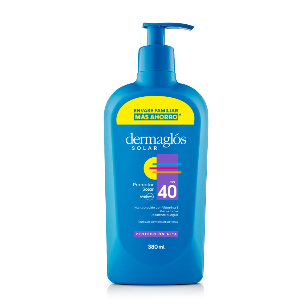 Protector Solar F40 Emulsion Dermaglos 380 ml