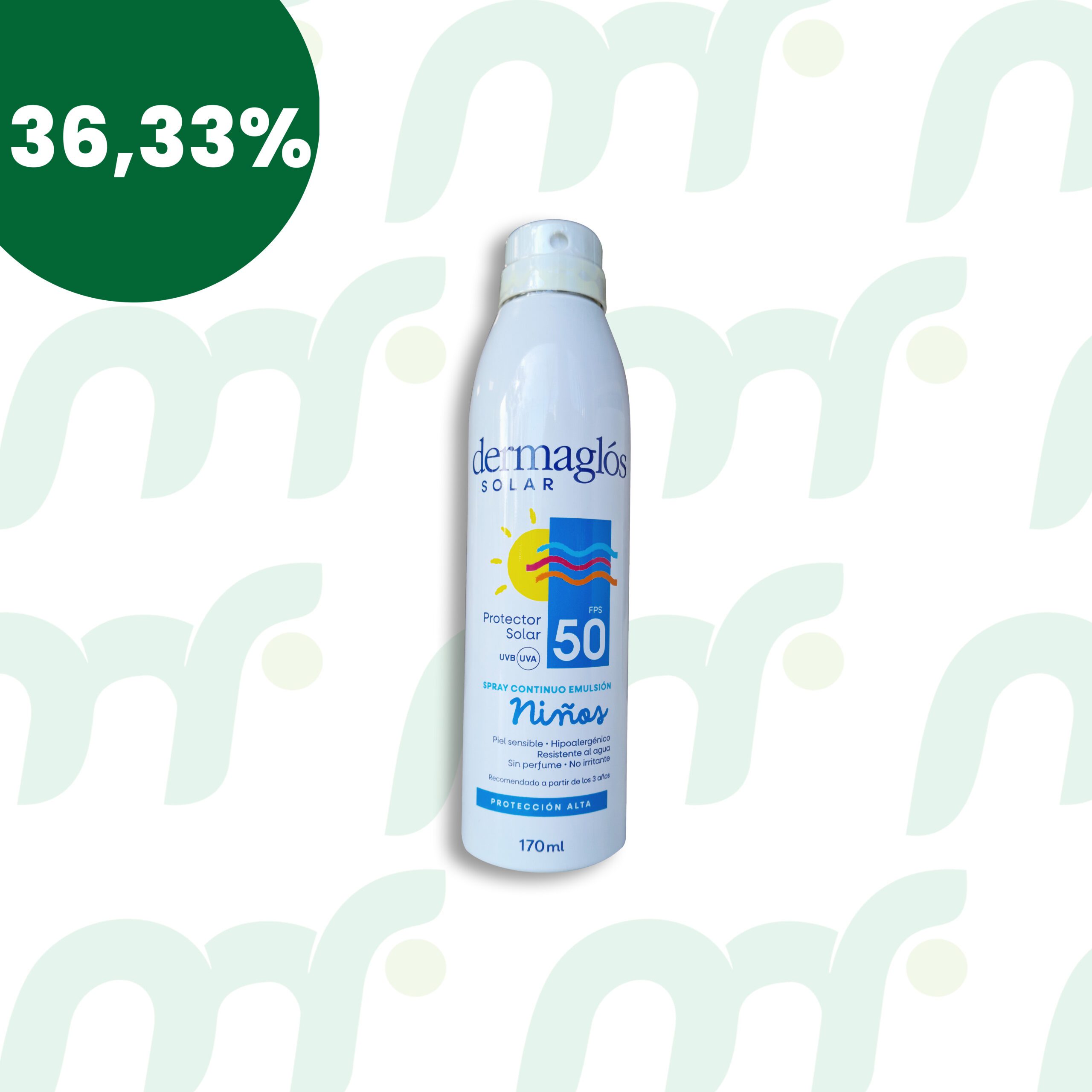 Protector Solar F50 Niños Dermaglos 180 ml