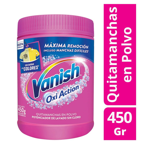 Quita Manchas Polvo OxiAction DP Vanish 450 Grs