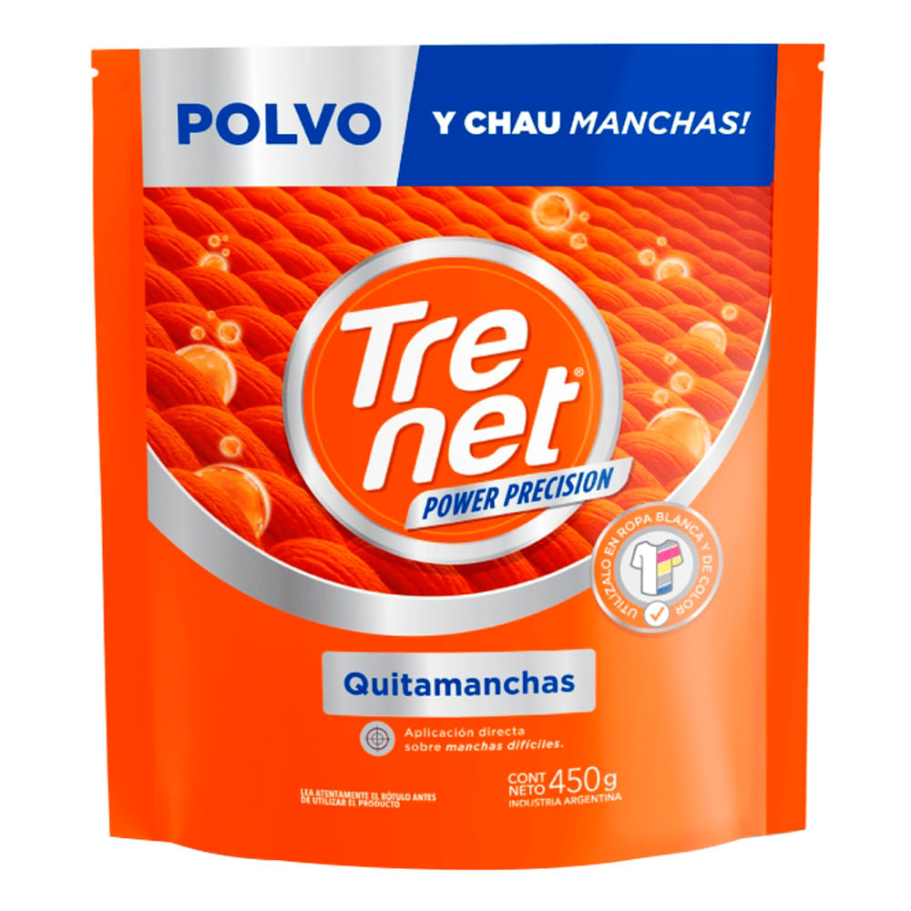 Quita Manchas Power Presicion Polvo Trenet 450 Grs