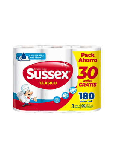 Rollo Cocina Clasico Mega Rollo 200 Pañ Sussex 1 Un