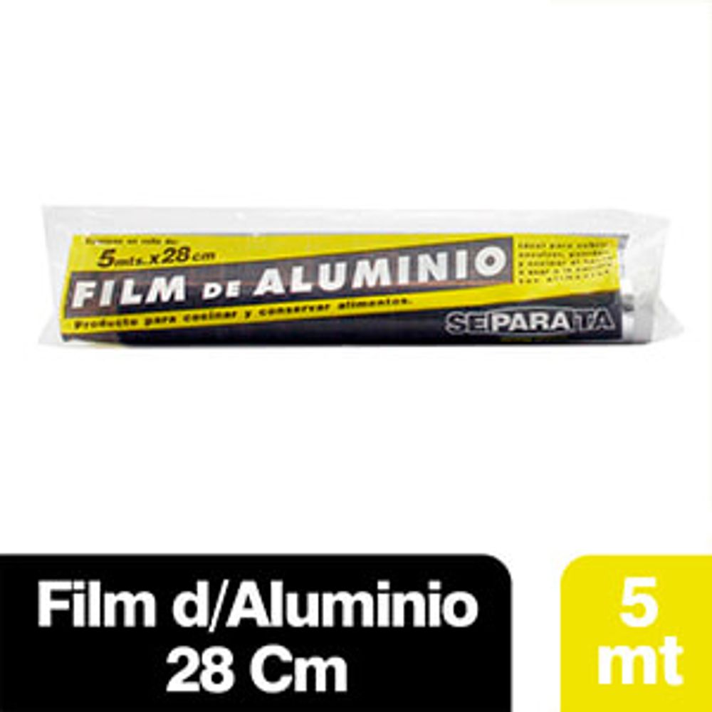 Rollo de Aluminio 28cm x 5Mts Separata 1 Un