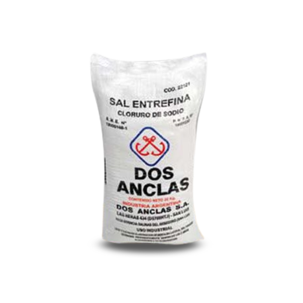 Sal Entrefina Dos Anclas 25 Kgr