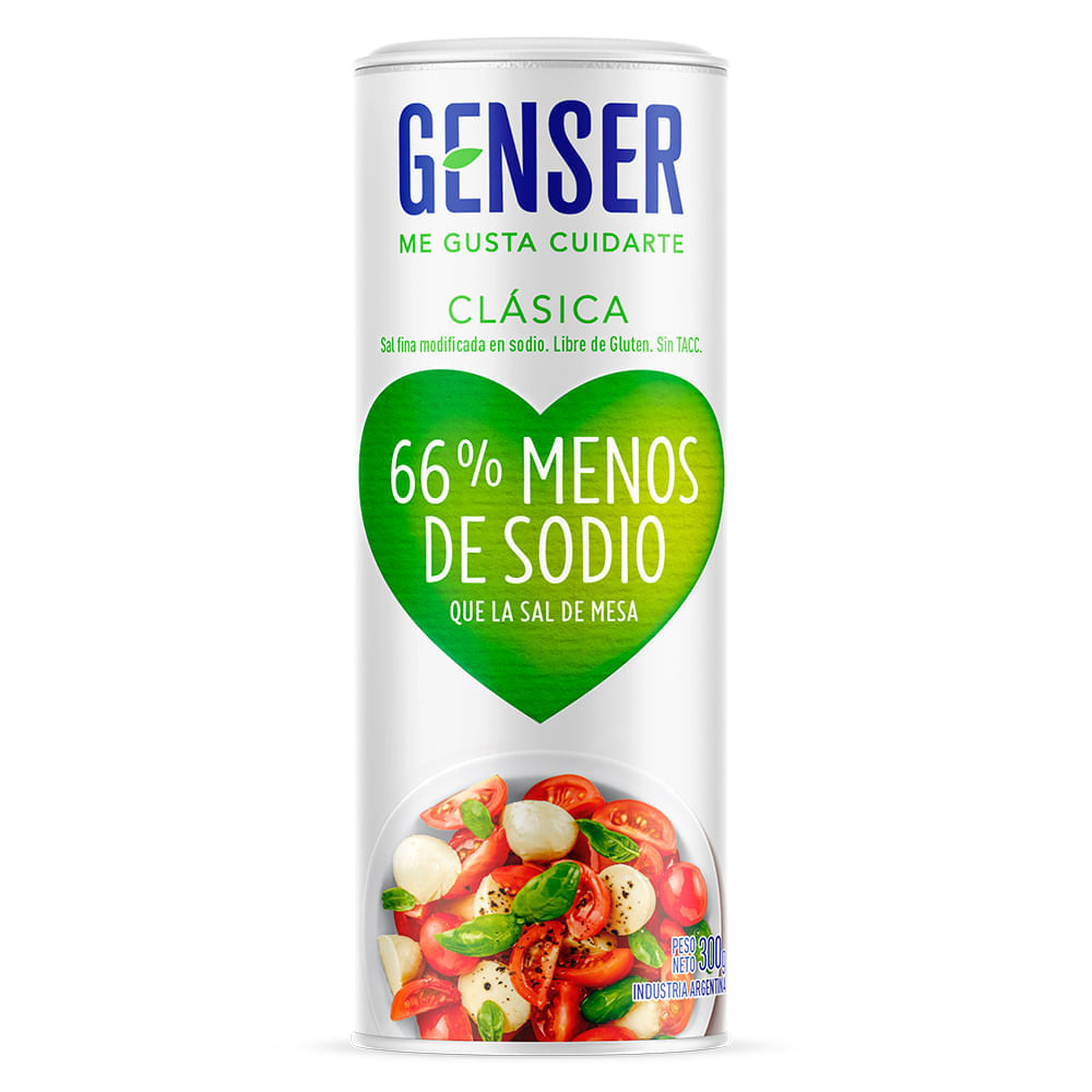 Sal Modificada 66% Menos Sodio Genser 300 Grs
