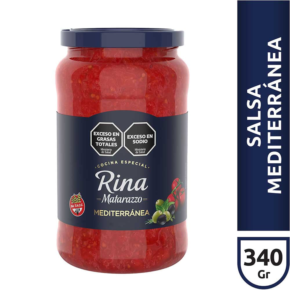 Salsa Lista Mediterranea Nvo.Oct Rina 340 Grs