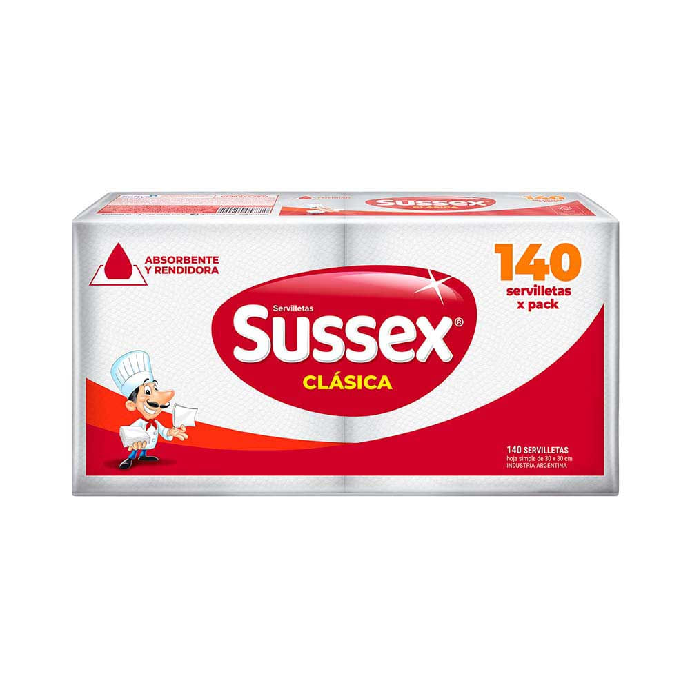 Servilletas Clasicas 30x30 Sussex 140 Un