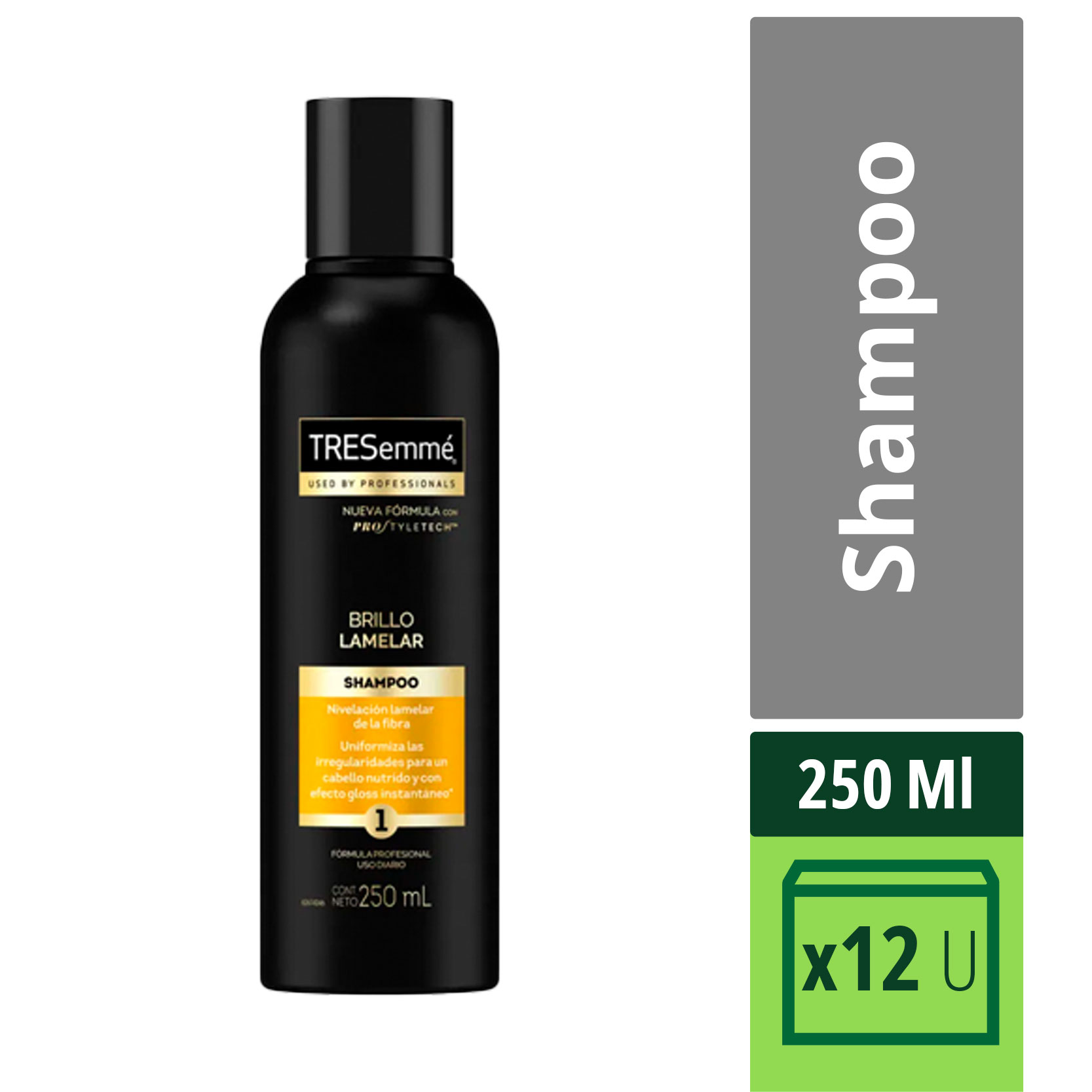 Shampoo Brillo Lamelar Tresemme 250 ml