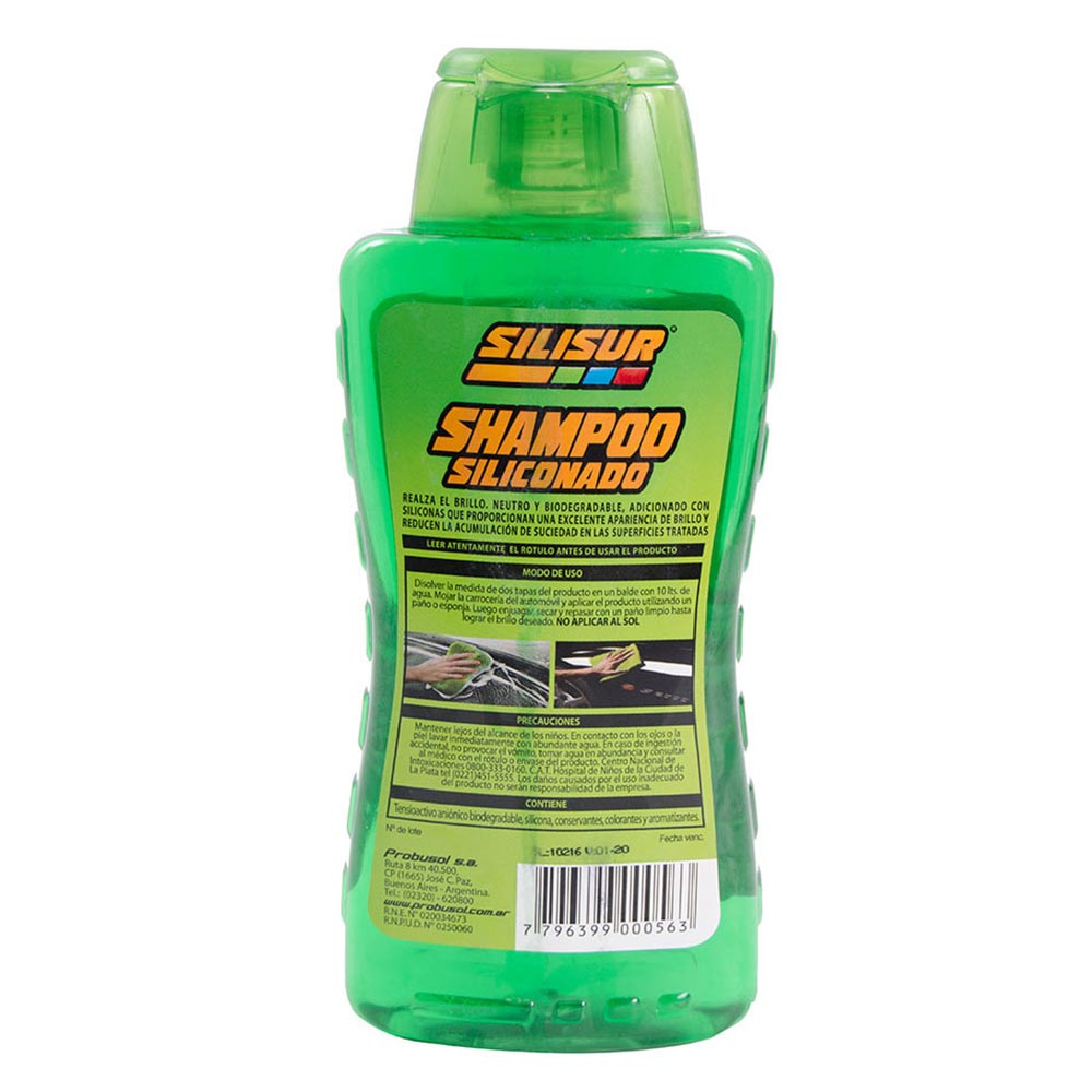 Shampoo Siliconado Manzana Silisur 600 cc
