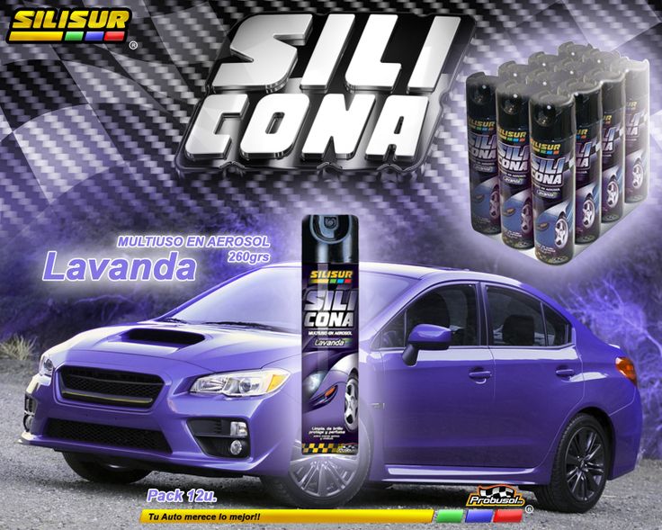 Silicona en Aerosol Lavanda Silisur 260 Grs
