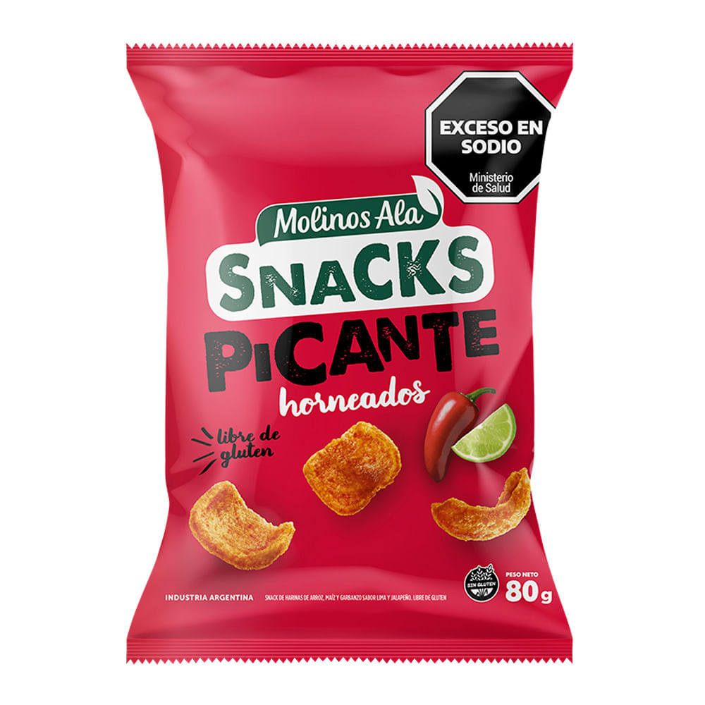 Snack Queso Molinos Ala 80 Grs