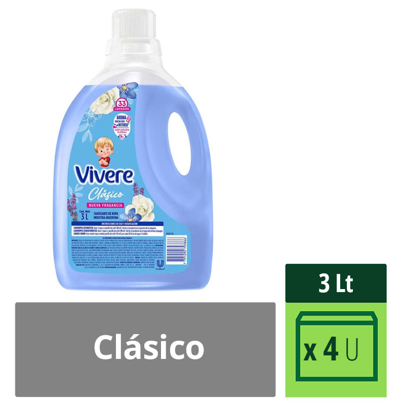 Suavizante Clasico Explosion Floral DP Vivere 3 Lts