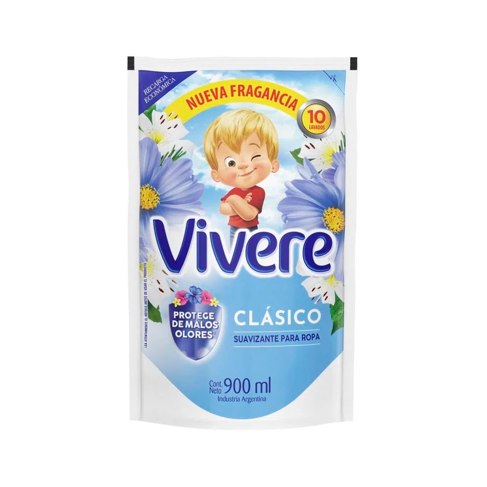 Suavizante Clasico Fragancias Mas inten Vivere 900 ml
