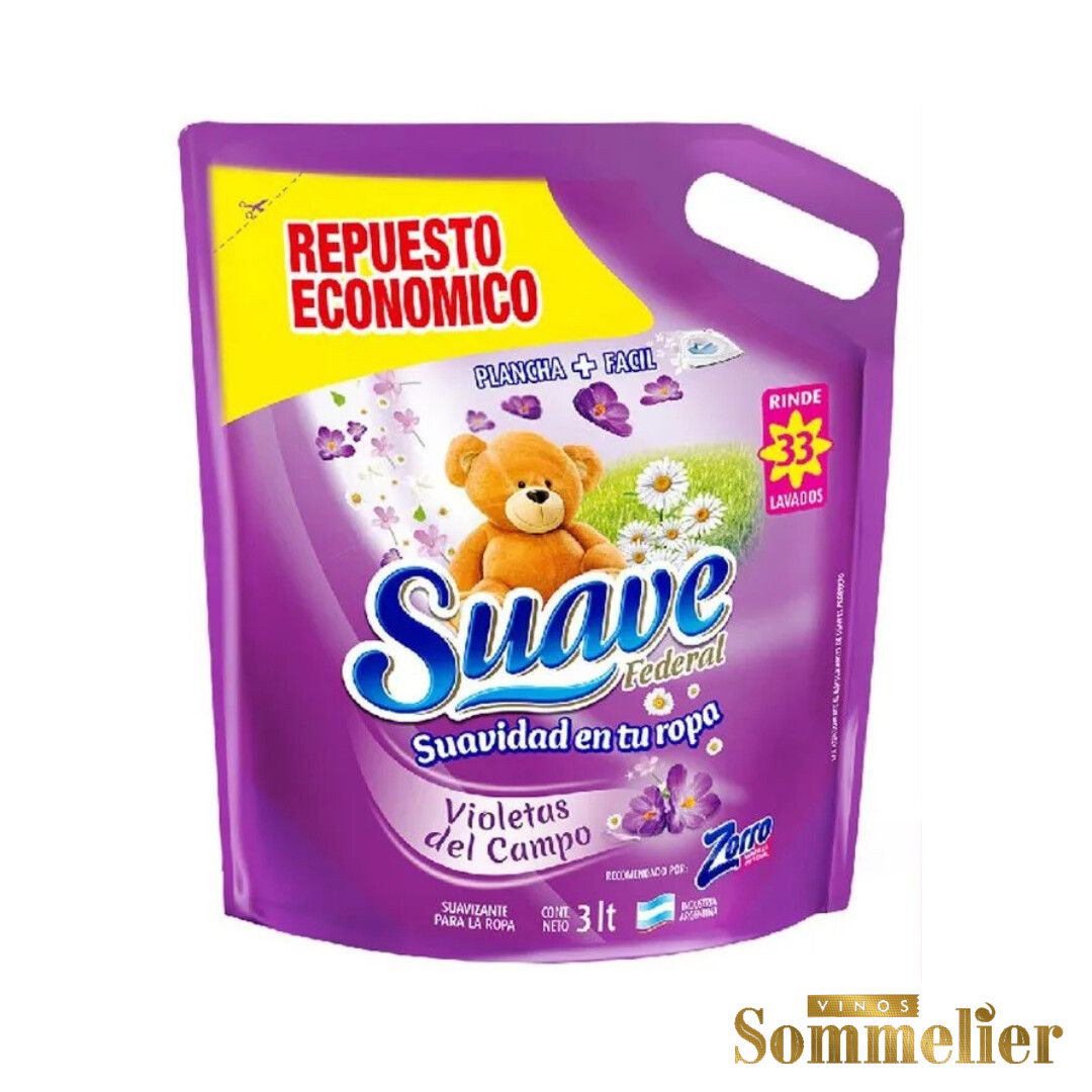 Suavizante Violetas del Campo Suave Federal 3 Lts
