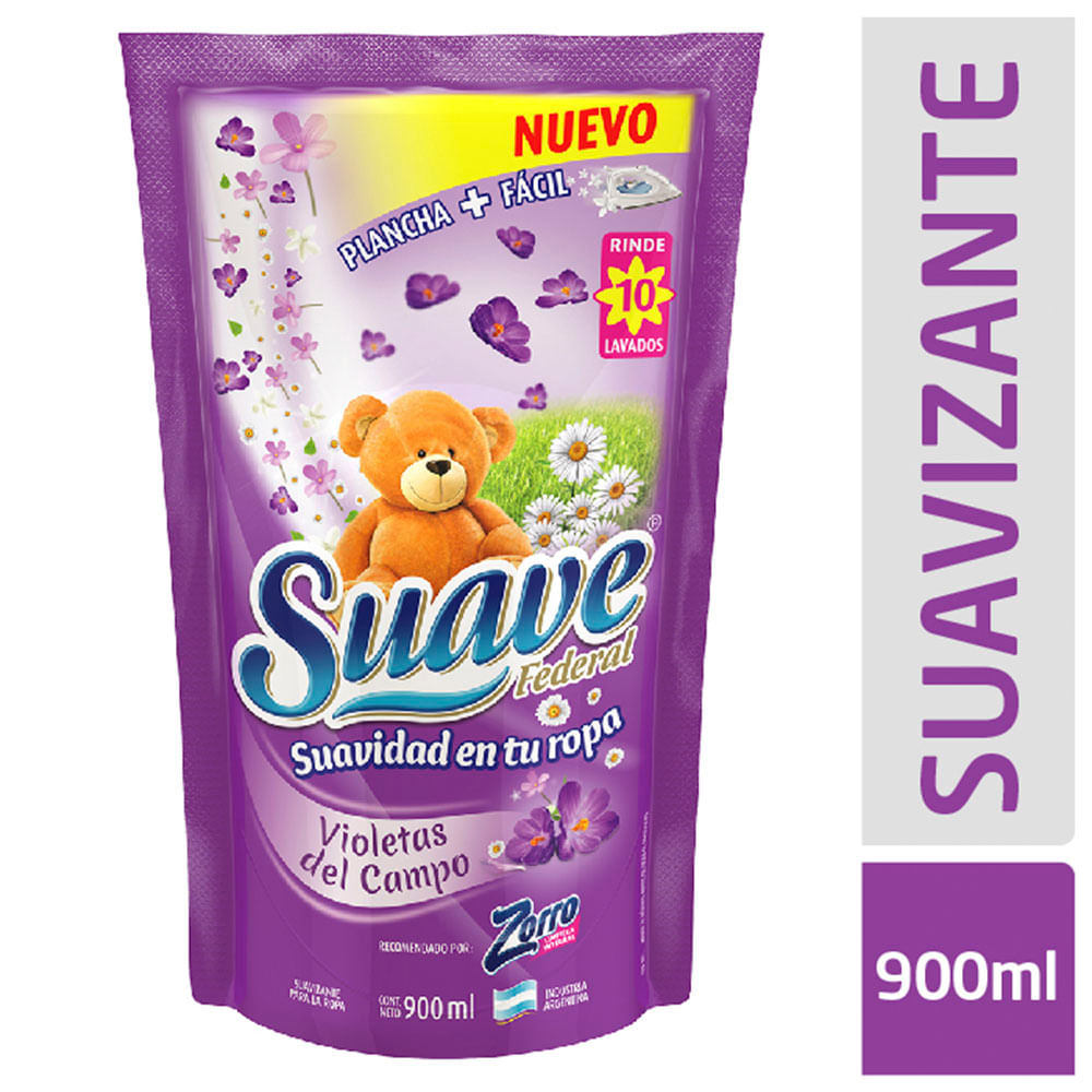 Suavizante Violetas del Campo Suave Federal 900 ml