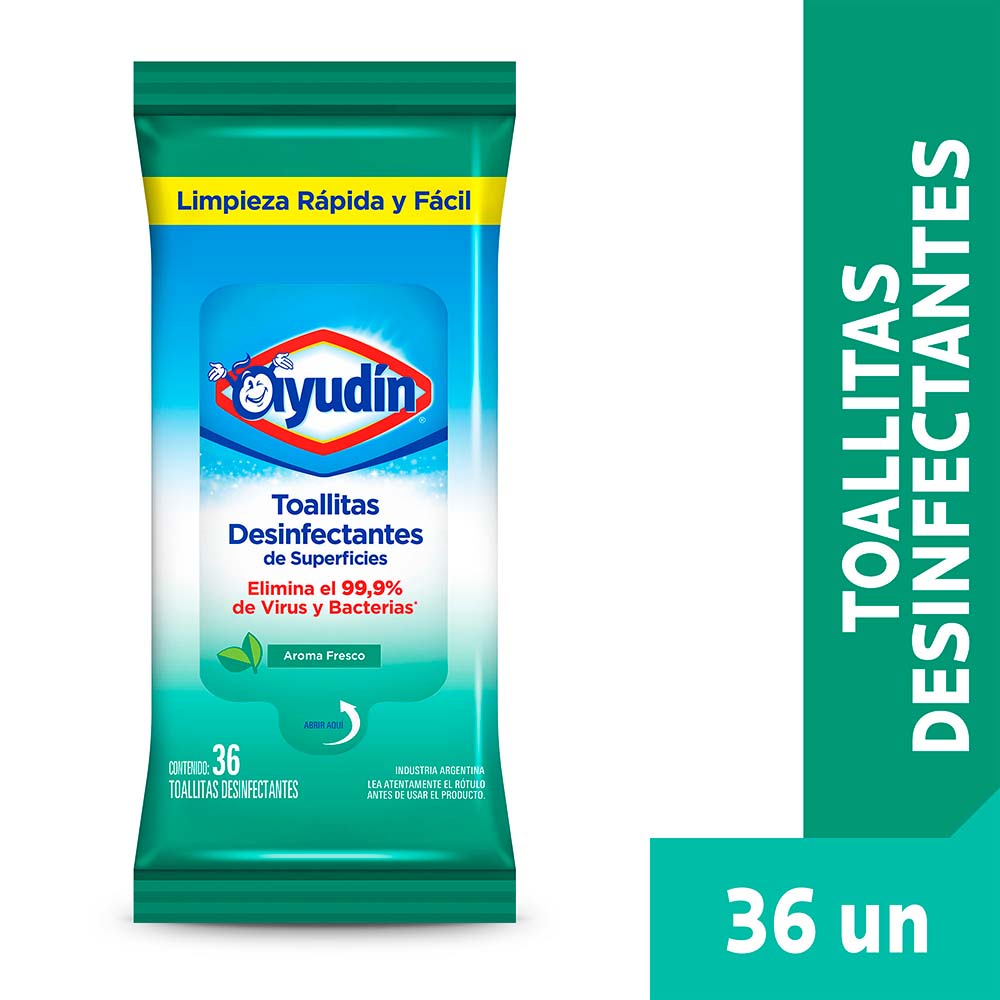 Toallitas Desinfectantes Fresco FlowPac Ayudin 36 Un