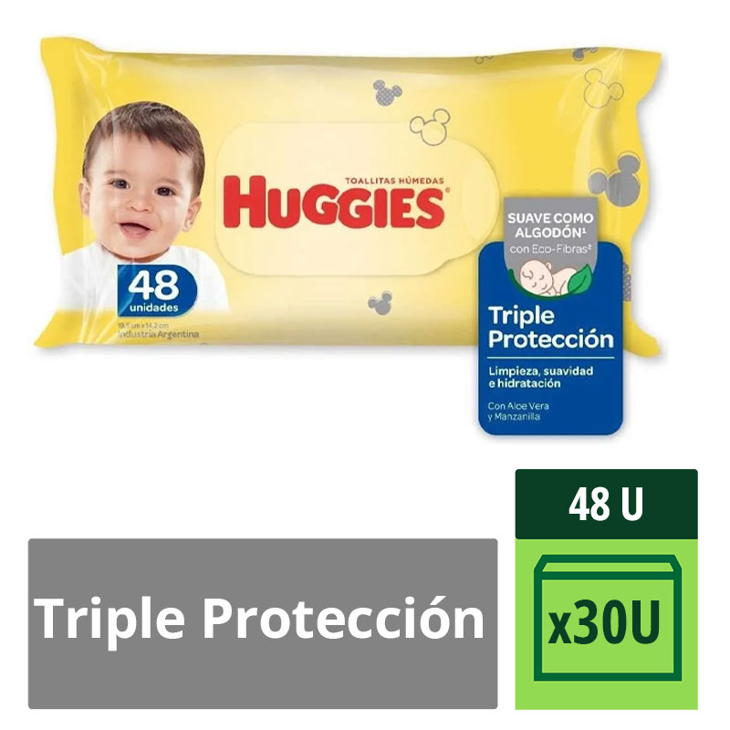 Toallitas Hum. Triplo Proteccion Huggies 48 Un