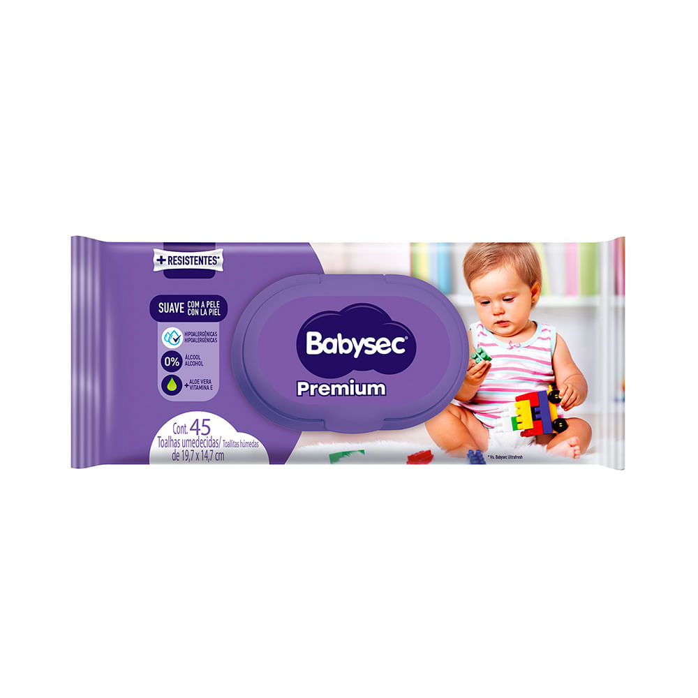 Toallitas Humedas Premium Babysec 45 Un