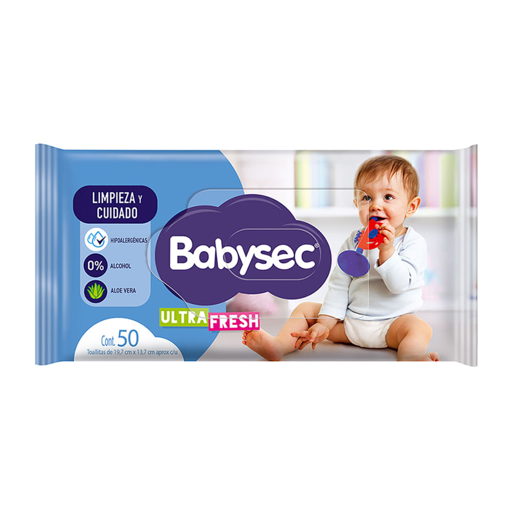 Toallitas Humedas Ultra Fresh Babysec 50 Un
