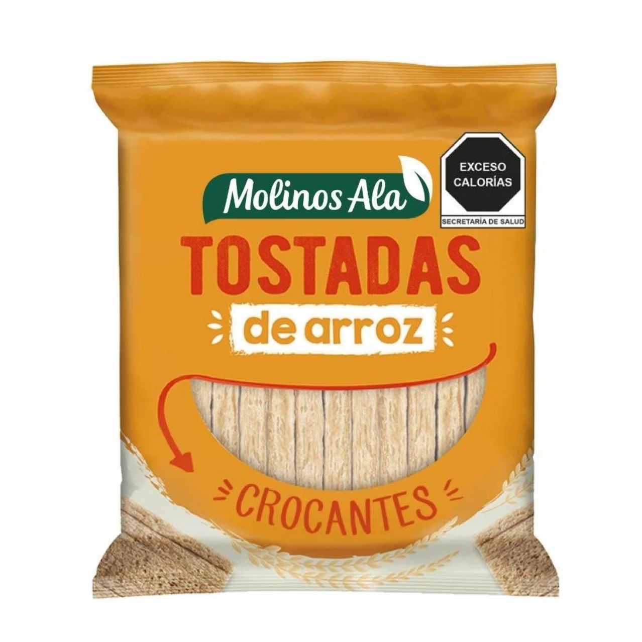 Tostaditas de Arroz Integrales Molinos Ala 150 Grs