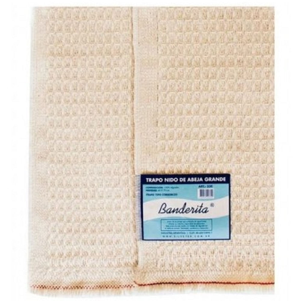 Trapo de Piso Nido de Abeja 47x58 Banderita 1 Un