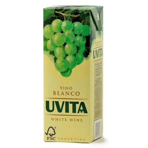Vino Blanco Tetra Brik Uvita 1 Lts